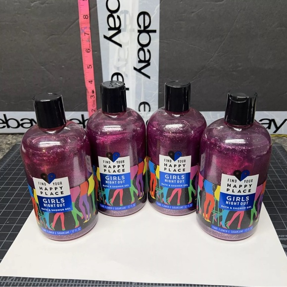 4 NEW Find Your Happy Place Girls Night Out body wash / shower gel - 12oz each - Picture 2 of 10